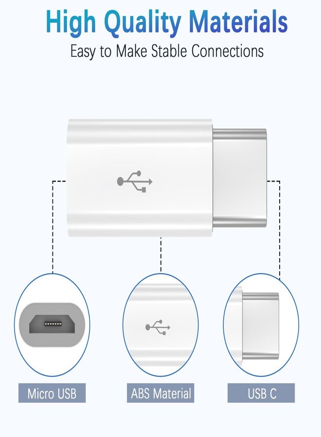 WORLDBOYU Micro USB to USB C Adapter 2 Pack Micro-USB Female to USB-C Male OTG Adapter Compatible with Samsung Galaxy, LG, Huawei, Type-C Phones, Tablets and More - Image 3