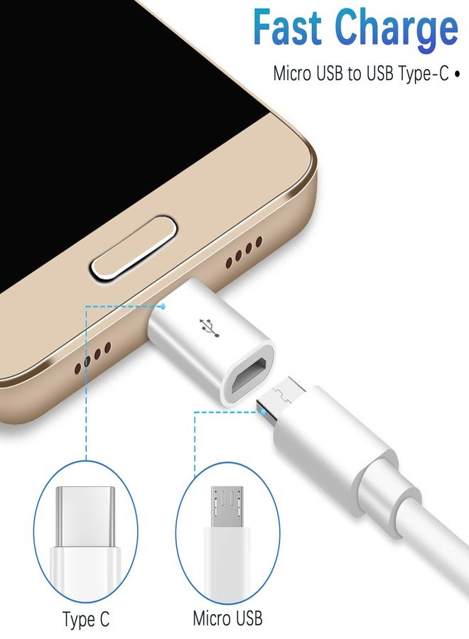 WORLDBOYU Micro USB to USB C Adapter 2 Pack Micro-USB Female to USB-C Male OTG Adapter Compatible with Samsung Galaxy, LG, Huawei, Type-C Phones, Tablets and More - Image 4