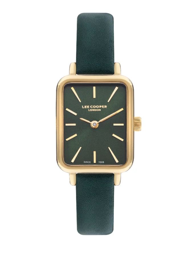 لي كوبر LEE COOPER Women's Analog Green Dial Watch - LC07814.177