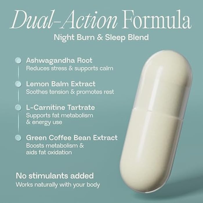 BIOMA Night Metabolism & Sleep - Supports Digestion, Energy Metabolism & Restful Sleep with Melatonin, Vitamin D, Magnesium & More - 60 Capsules (30-Day Supply) - Image 3