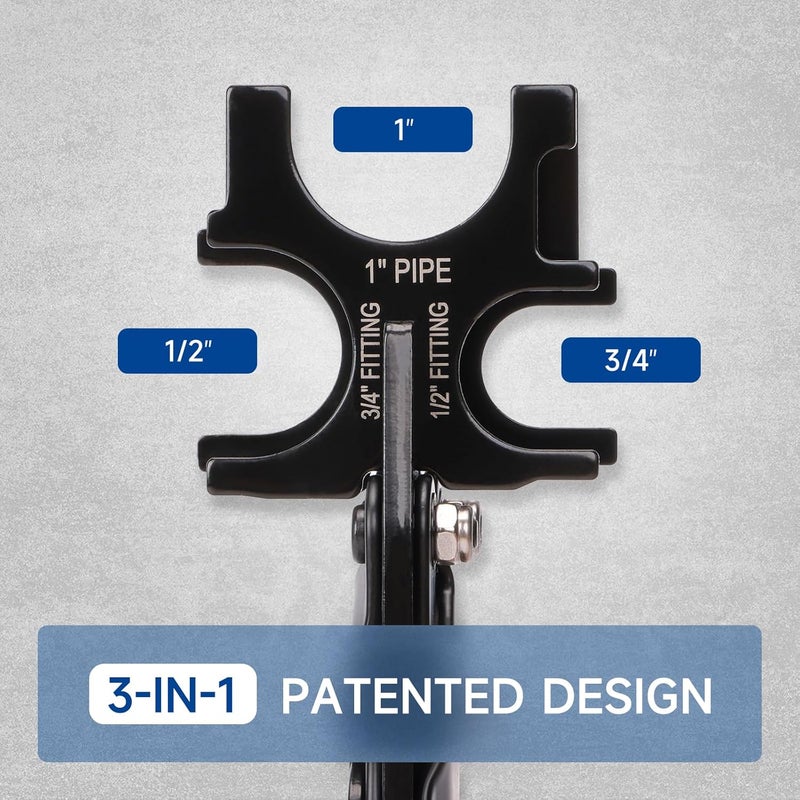 iCRIMP Push to connect fitting removal tool, Effortlessly Remove 1/2 inch, 3/4 inch, 1 inch Pipe Push-Fit Connectors CRQ04 - Image 3