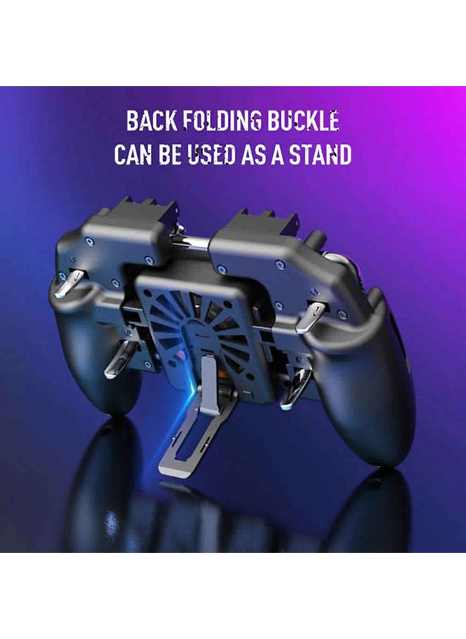 NIBEMINENT - Six Finger Cooling Fan Phone Game Controller Gamepad Shooting Trigger for PUBG - wireless - Image 1