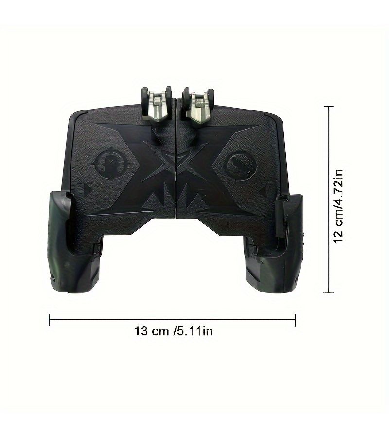 Black Mini Gaming Trigger Controller For PUBG Shooting Gamepad Fire Buttons Aim Key - Image 4