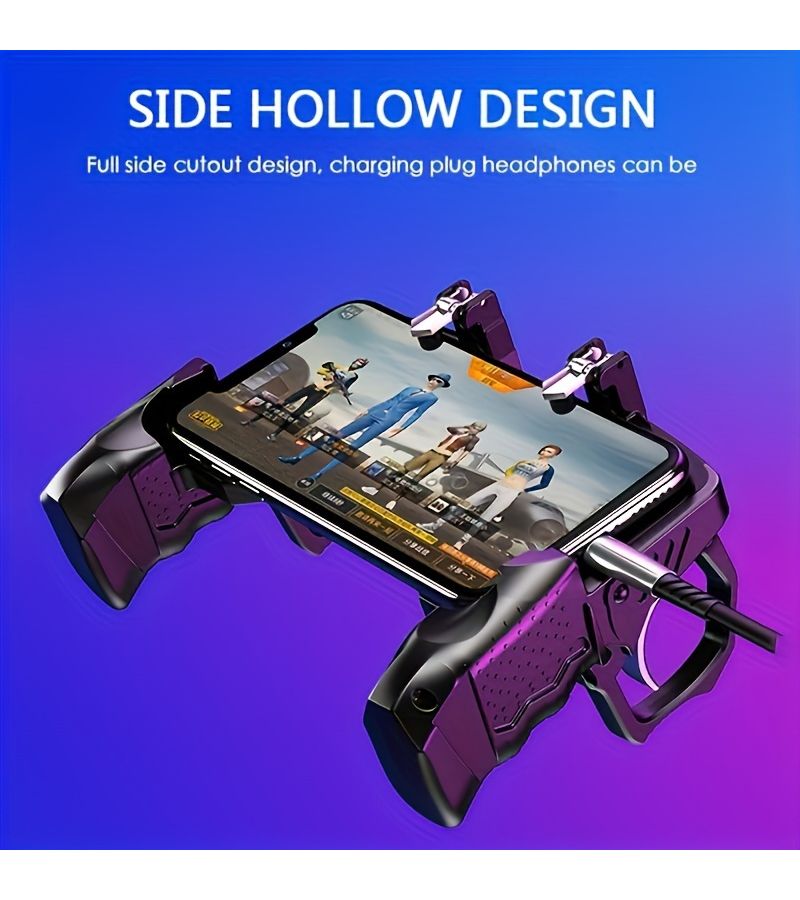 Black Mini Gaming Trigger Controller For PUBG Shooting Gamepad Fire Buttons Aim Key - Image 2