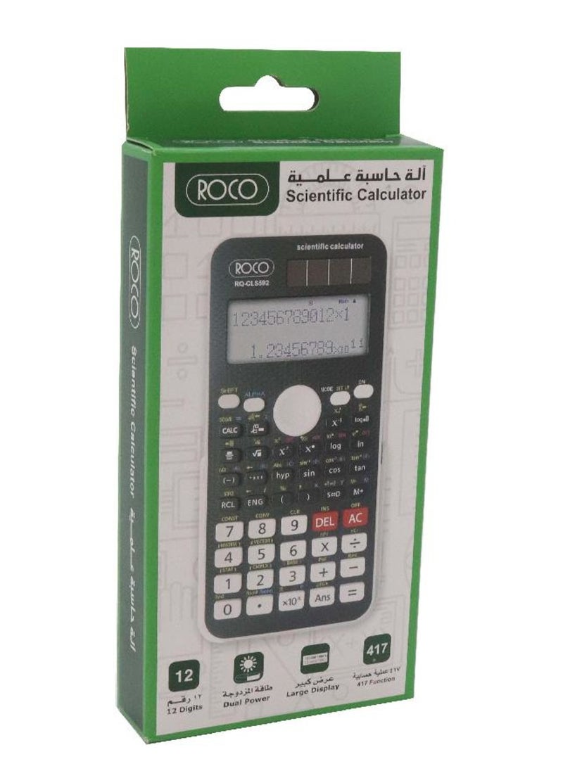ROCO 12-Digit Function Scientific Calculator With 417 Functions Multicolour  - Image 3
