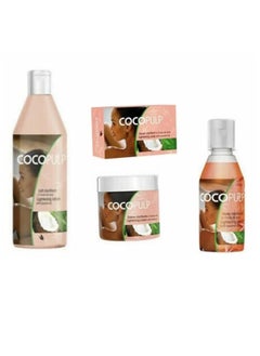 COCOPULP Coco Bilb Skin Lightening Set Cream 300 ml, 500 ml lotion, 50 ml oil and soap 180 g  - Image 2