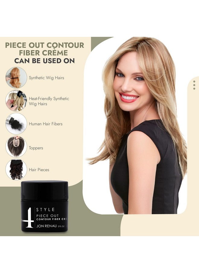 Jon Renau Jon Renau Piece Out Contour Fiber Crème for Synthetic, Heat Friendly and Human Hair, Wig Styling Cream - 2 Fl Oz  - Image 3