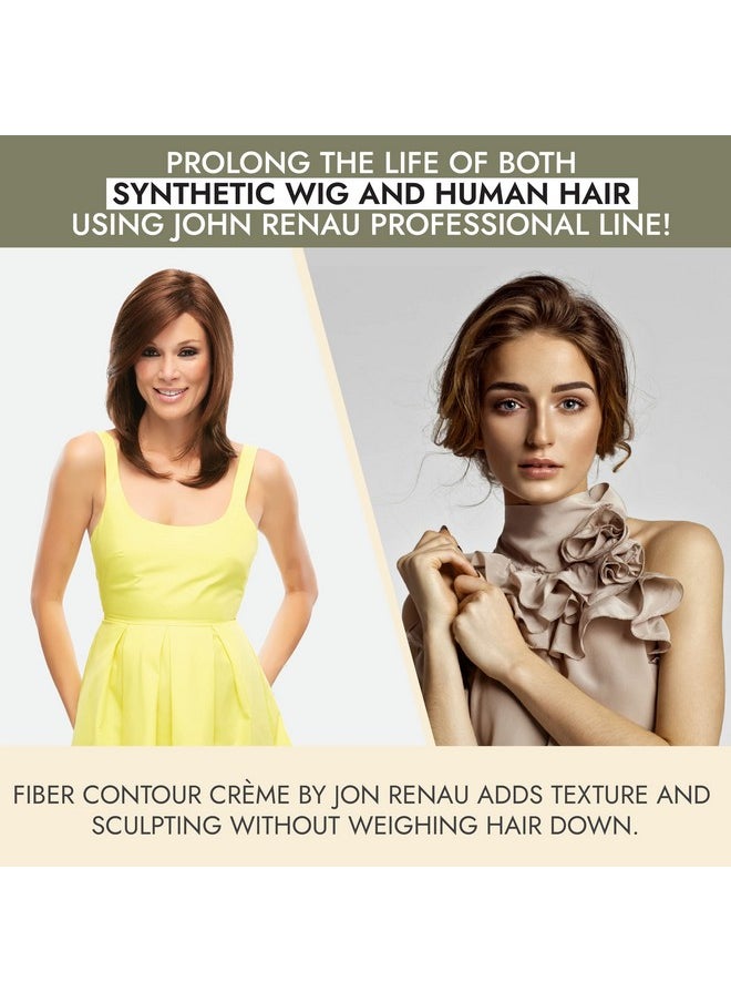 Jon Renau Jon Renau Piece Out Contour Fiber Crème for Synthetic, Heat Friendly and Human Hair, Wig Styling Cream - 2 Fl Oz  - Image 4