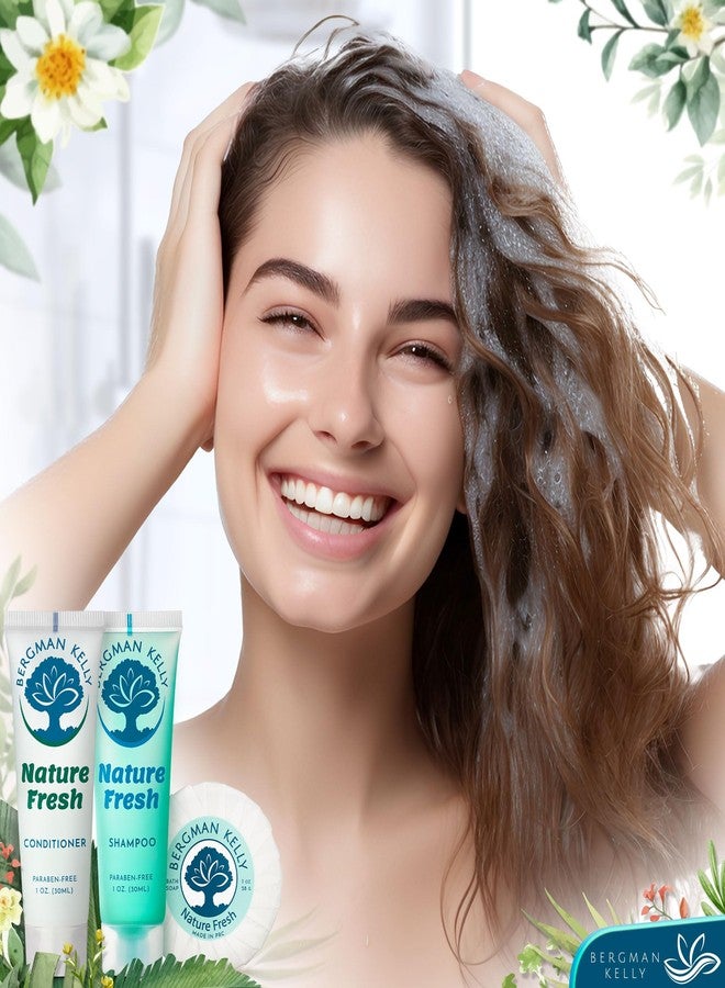 BERGMAN KELLY Round Hotel Soap Bars, Shampoo & Conditioner 3-Piece Set (1 oz each, 150 pc, Nature Fresh), Delight Your Guests with Refreshing & Soothing Mini Travel Toiletries & Bulk Amenities - Image 5
