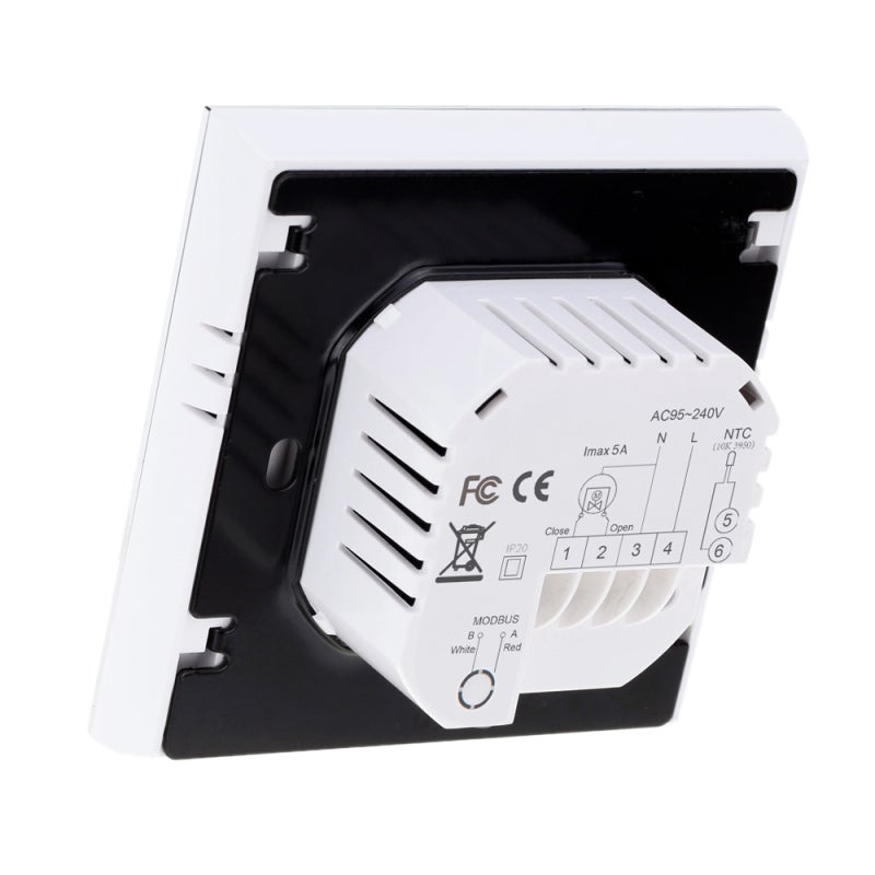 Thermostat: Mini Ultra Thin Large LCD Screen Touch Button - 6+1 Period Program Schedules Temperature Control for Heating System Comfort Control - Image 2