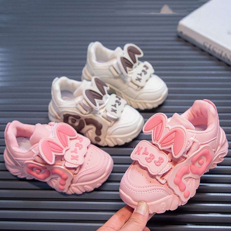 Girls' Sports Shoes 2025 Spring New Kidsren'S Running Shoes Boys' Casual Shoes Medium And Large Kidsren'S Fashionable Dad Shoes Trend - Image 2