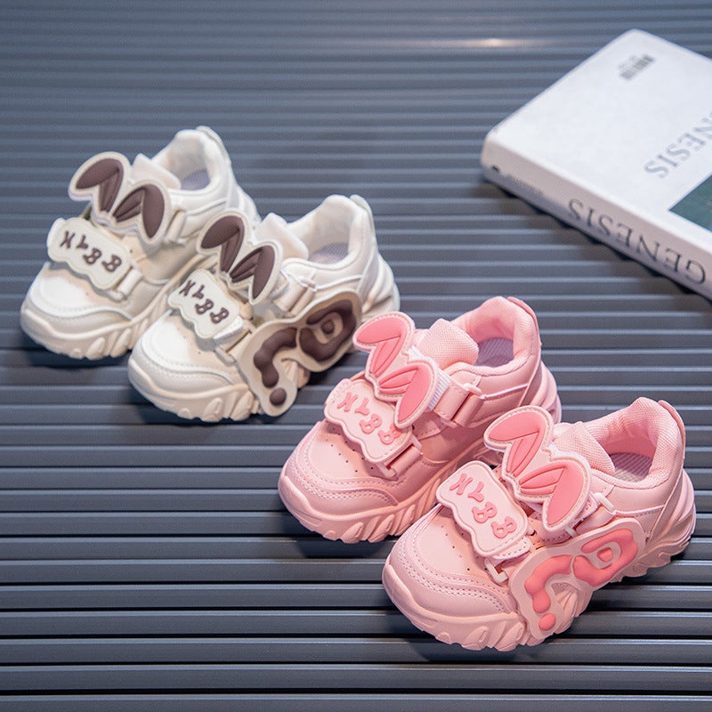 Girls' Sports Shoes 2025 Spring New Kidsren'S Running Shoes Boys' Casual Shoes Medium And Large Kidsren'S Fashionable Dad Shoes Trend - Image 3