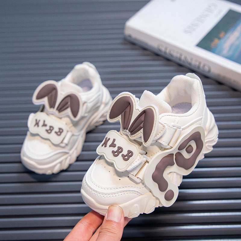 Girls' Sports Shoes 2025 Spring New Kidsren'S Running Shoes Boys' Casual Shoes Medium And Large Kidsren'S Fashionable Dad Shoes Trend - Image 5