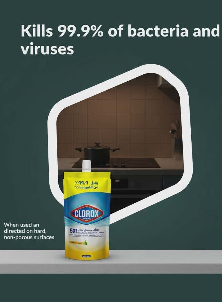 كلوركس منظف منزلي 5 في 1 برائحة الليمون – 400 مل - Image 2
