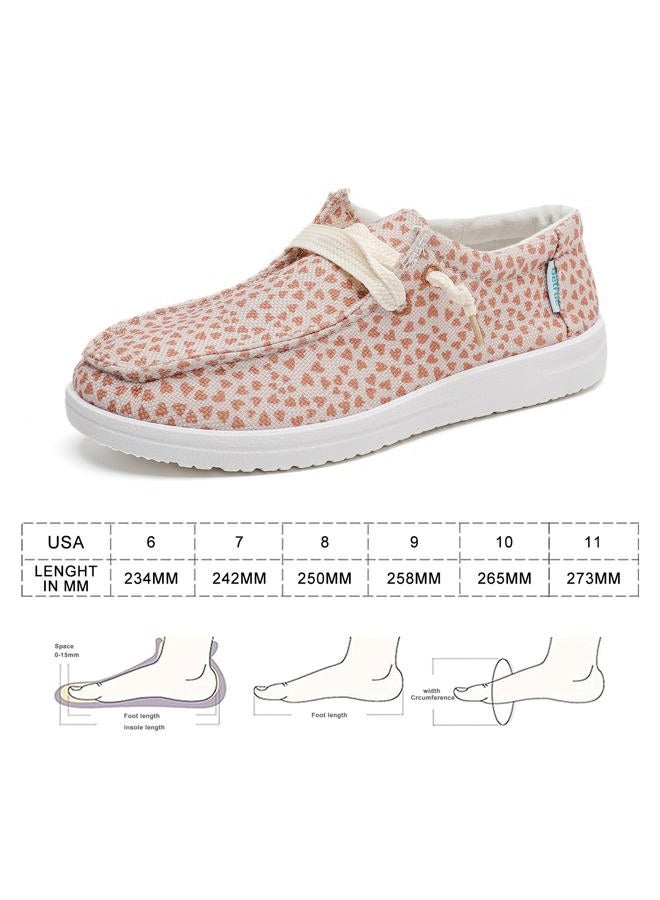 Betrue Lightweight Boat Shoes for Women, Womens Casual Loafers, Womens Slip On Deck Shoes, Breathable Canvas Walking Shoes for Women, Dark Pink2307, 8 - Image 2