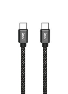 budi USB-C Cable, Power Delivery USB Type-C to 3A Sync and Charge Reversible with Tangle-Free Cord for MacBook Pro Google Pixel XL Nexus 5X6P 206TT 