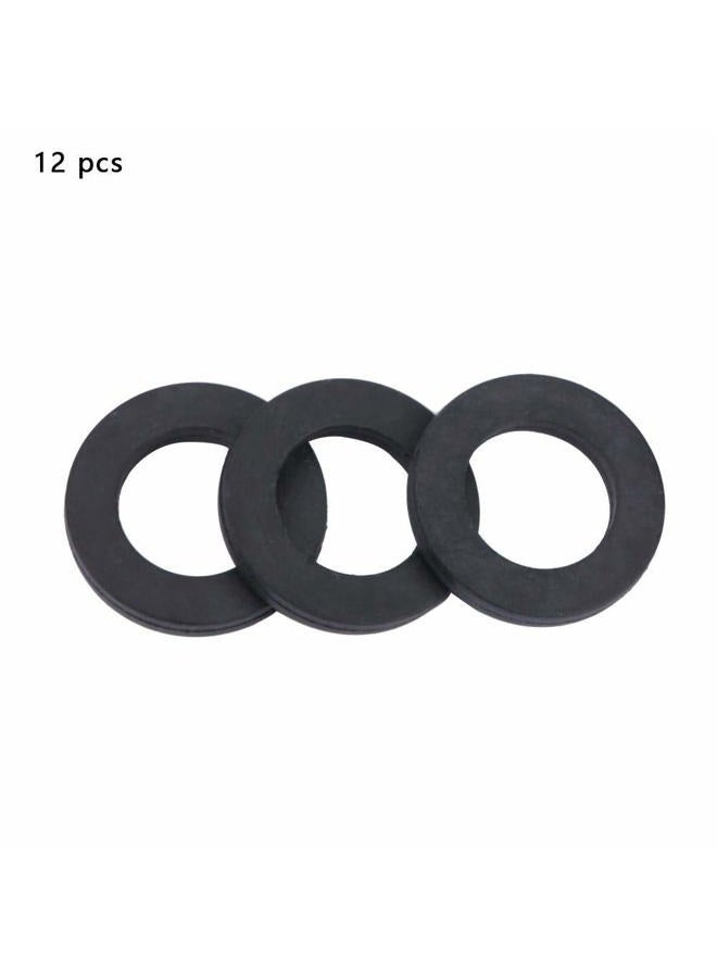Hilitand 12pcs Washer Ring Shower Rubber O-Ring Washer Seals Gasket Faucet Water Pipe Replacement 1/2", 3/4", 1" (1/2") - Image 5
