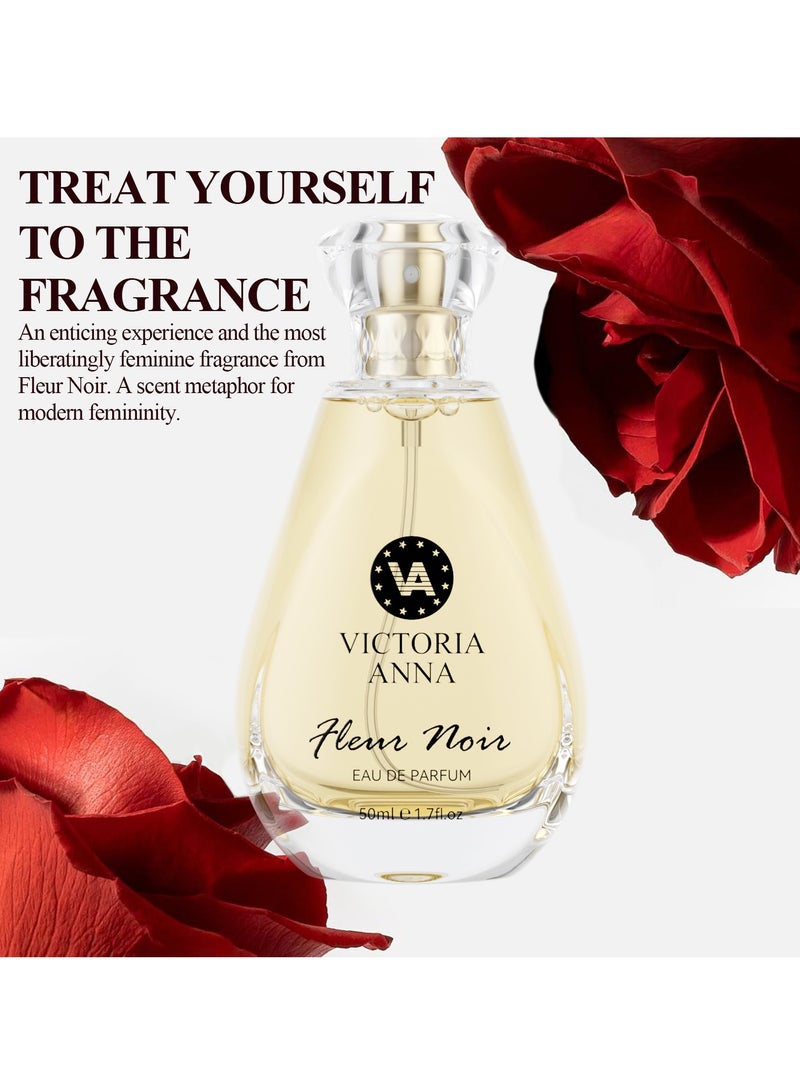 VICTORIA ANNA 50ml Fragrance Eau de Parfum Spray FLEUR NOIR for women - Image 5