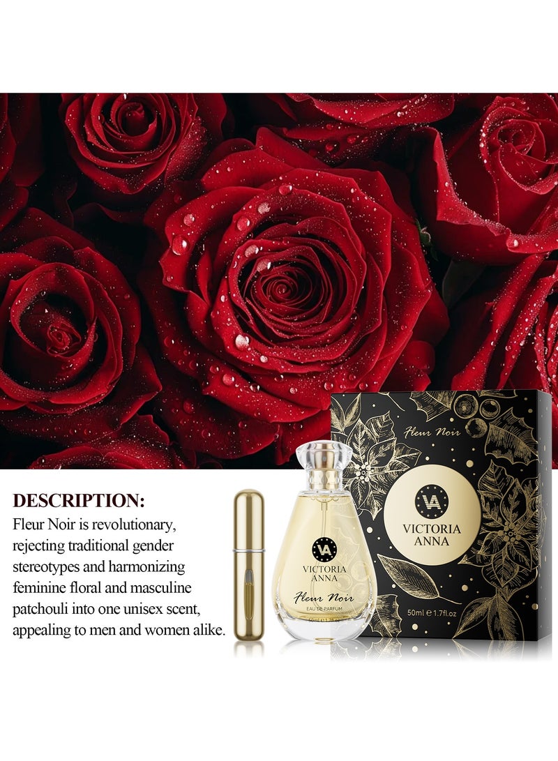 VICTORIA ANNA 50ml Fragrance Eau de Parfum Spray FLEUR NOIR for women - Image 3