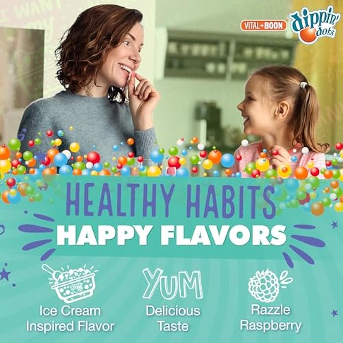 Vital+Boon Dippin' Dots Magnesium Gummies for Women, Men & Kids – Razzle Raspberry – Magnesium Citrate Gummies with No Artificial Colors or Flavors – Vegan Friendly Calm Nerve Bone & Muscle Supplement (60 Count) - Image 5