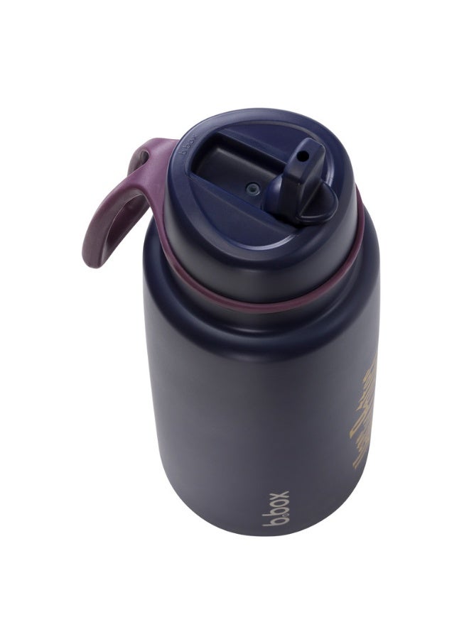 B.Box Insulated Flip Top Water Bottle with Straw | Stainless Steel | Leakproof | BPA-Free | Keeps Drinks Cold up to 46 Hours | 1L (33.8 fl oz / 34oz)-Harry Potter - Image 4