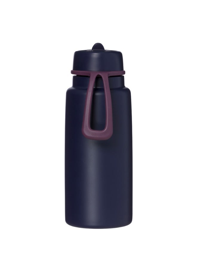 B.Box Insulated Flip Top Water Bottle with Straw | Stainless Steel | Leakproof | BPA-Free | Keeps Drinks Cold up to 46 Hours | 1L (33.8 fl oz / 34oz)-Harry Potter - Image 2