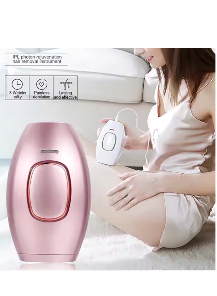 دوركو جهاز إزالة شعر بالليزر للجنسين، فلاش مؤلم دائم، يعمل على الجسم بالكامل، آمن وفعال، باللون الوردي ومزود بسلك - Image 2