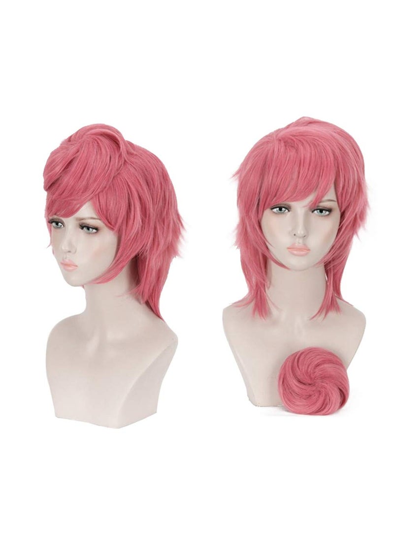 Xingwang Queen Xingwang Queen Anime Cosplay Wig Short Rose Pink Wig Women Girls' Party Wigs 