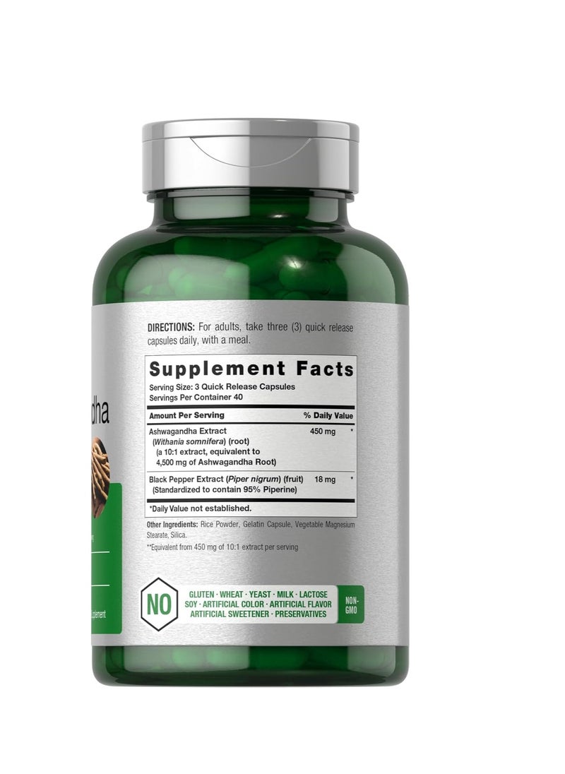 Horbaach Ashwagandha Capsules  120 Count  Maximum Strength  Gluten Free | by Horbaach  - Image 3