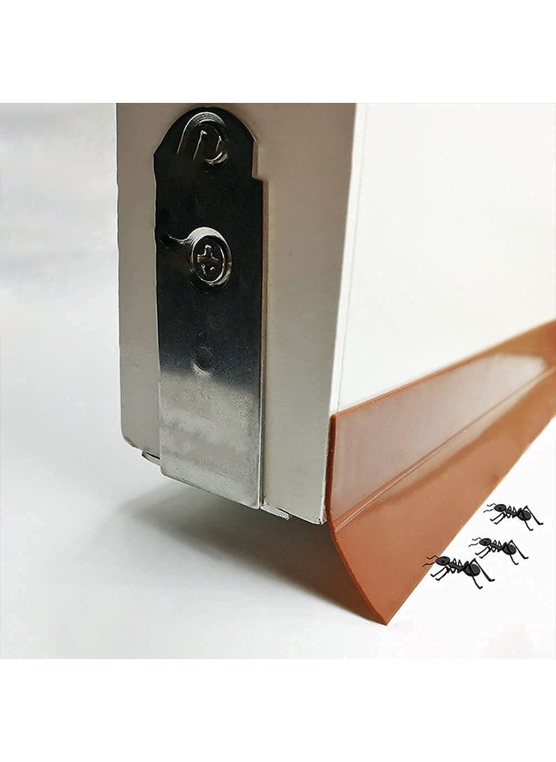 KEETOZ Keetoz Door Tape for Seal Strips for Home Gap Sealer Sound Proof Insect Window Weather Stripping Tapes Sealing Sticker Seal Strip 93Cm 40MM Grey Color  - Image 3