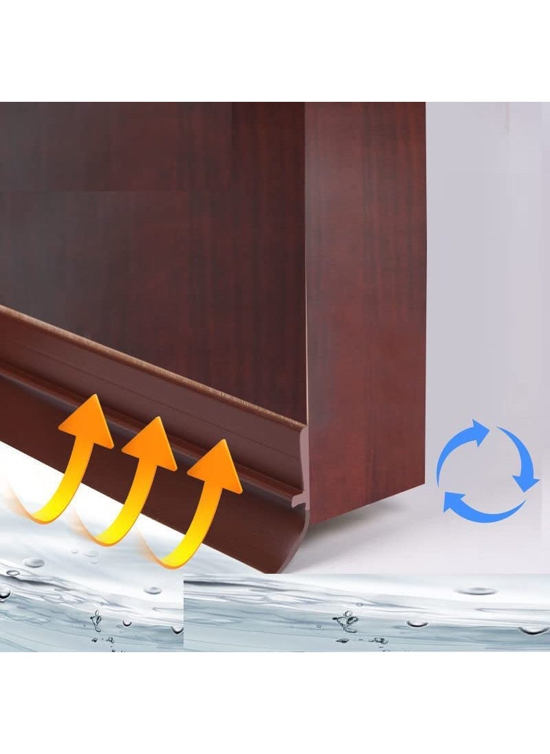 KEETOZ Keetoz Door Tape for Seal Strips for Home Gap Sealer Sound Proof Insect Window Weather Stripping Tapes Sealing Sticker Seal Strip 93Cm 40MM Grey Color  - Image 2