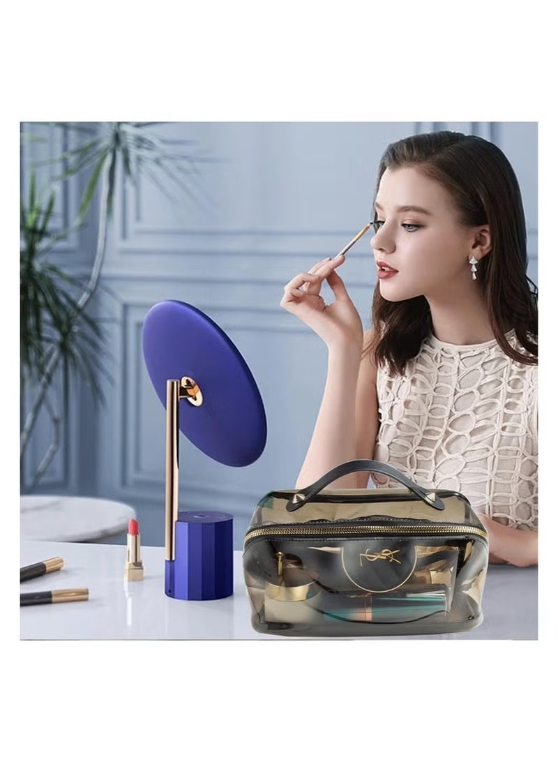 Clear Travel Bags for Toiletries, Transparent Tsa Cosmetic Bag, Lightweight Pvc Clear Pouch with Zipper Handle Portable, Travel Luggage Storage Bag for Women Girls  - Image 2