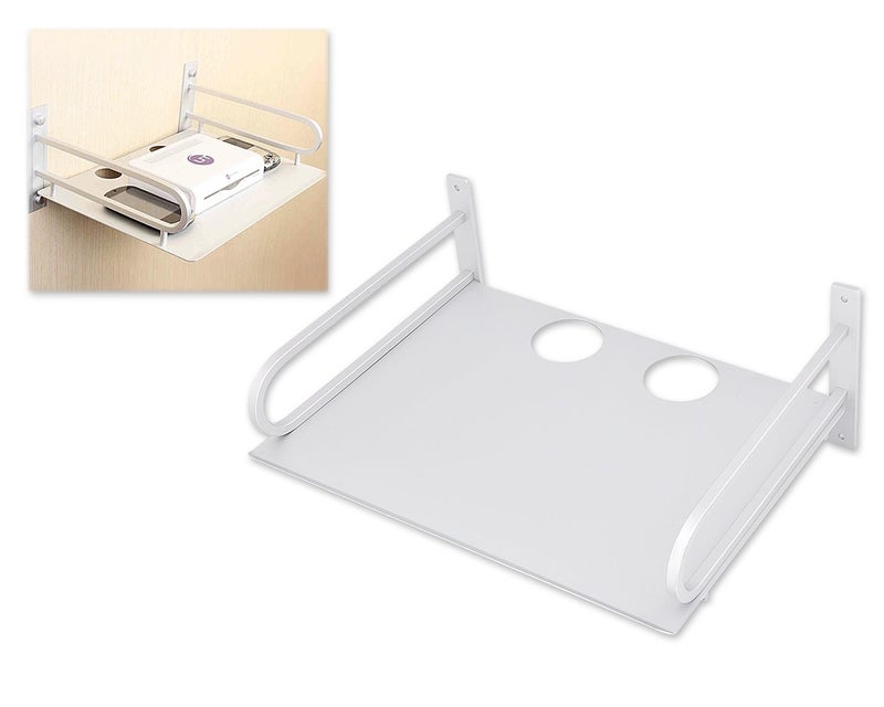 DS.DISTINCTIVE STYLE Ace Select Aluminum Wall Mounted Shelf Floating AV Shelf TV Box Shelf Component Shelves for Router Gaming Consoles Cable Box - Image 1