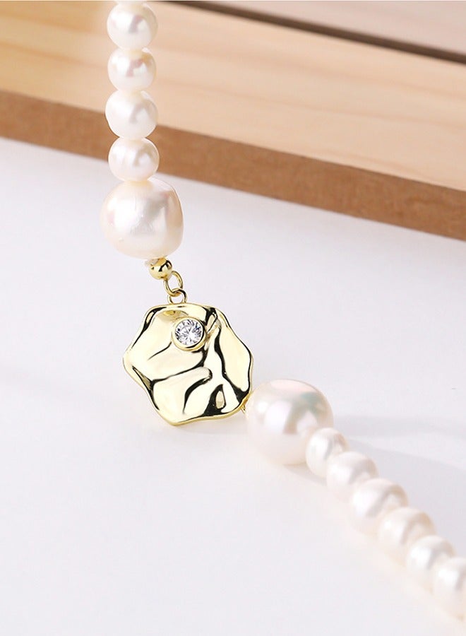 جيوان الفضة الاسترليني قلادة اللؤلؤ الباروك - Image 5