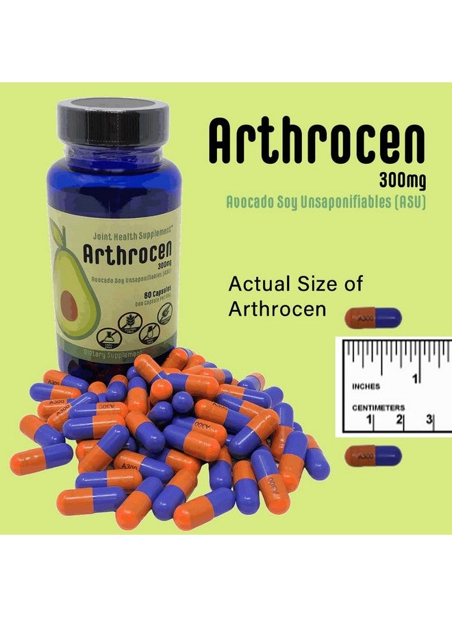 Arthrocen Joint Health Supplement, 300Mg Avocado Soy Unsaponifiable, Non-GMO, Dairy Free, Gluten Free & Shellfish Free, 60 Day Supply, One Capsule Per Day (2 Months)… - Image 1