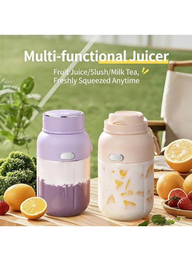Arabest Portable Electric Juicer Blender, 44oz Cordless Travel Cup, 75W Rechargeable for Homemade Juice & Smoothies, Ideal for Home and Outdoor Camping (Purple) - Image 5