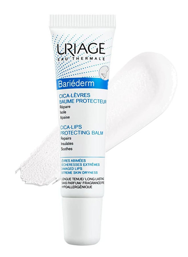 Uriage Bariederm Cica Repairing Lip Balm, Instantly Soothes Dry Chapped Lips, Lip Soothing Essence Lip Cream 15ML - Image 1