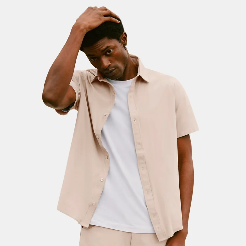 Fabletics Beige Men's The Don Shirt for Men | Best Price UAE