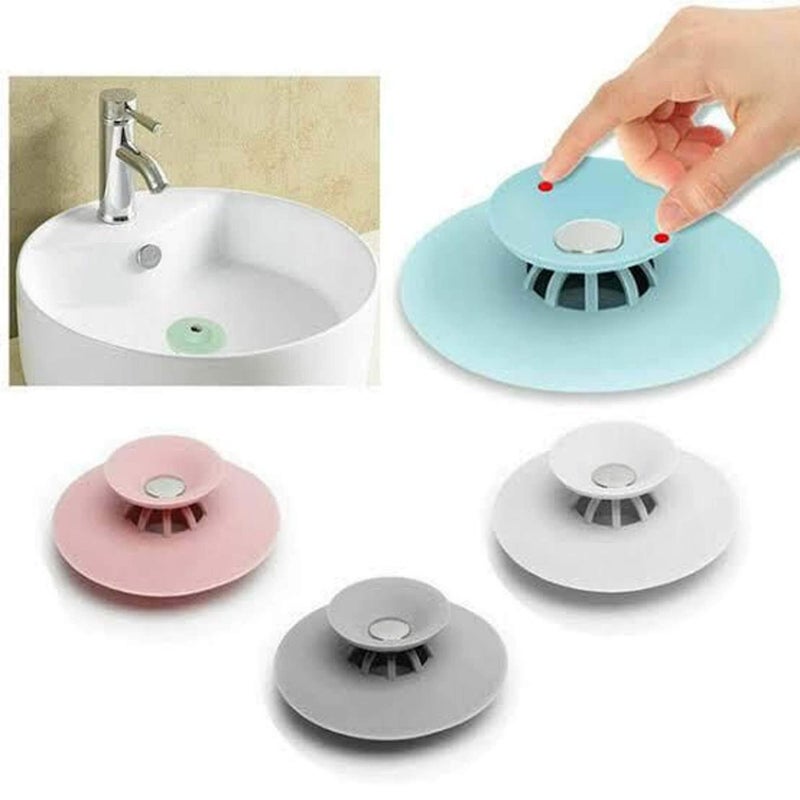 Three Secondz Sink Drain Stopper Bathtub Water Drainer Strainer Plug - Random Color - Image 2