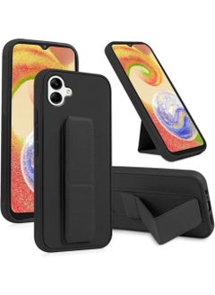 MIGOFAST Samsung Galaxy A06 Case Cover Magnetic Car Mount Kickstand & Holder Premium Silicone Vertical  Horizontal Hand Strap and Grip with Multi Stand for Samsung Galaxy A06 Black  - Image 1