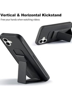 MIGOFAST Samsung Galaxy A06 Case Cover Magnetic Car Mount Kickstand & Holder Premium Silicone Vertical  Horizontal Hand Strap and Grip with Multi Stand for Samsung Galaxy A06 Black  - Image 3