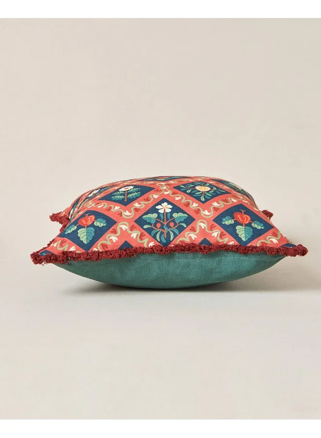 Chumbak Jaali Cushion Cover, 16" | Kashmir Trails