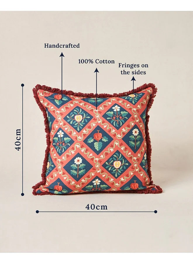 Chumbak Jaali Cushion Cover, 16" | Kashmir Trails