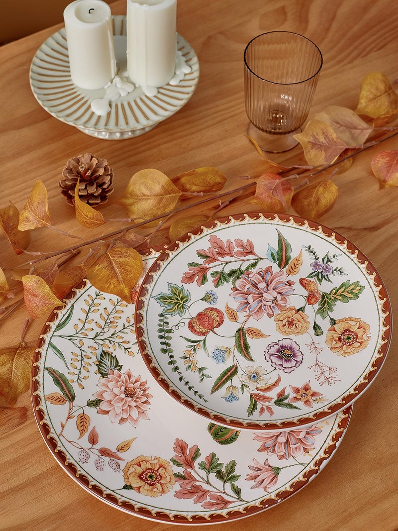 Bico Blooming Moment Dinner Plates Set of 4, 11 Inch Large Ceramic Plates for Pasta, Steak, Stylish Serving Dishes, Microwave and Dishwasher Safe, Gift for Housewarming and Thanksgiving - Image 5
