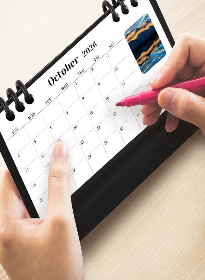 Zuozee Small Desk Calendar 2026-2027, Bible Mini Desk Calendar (From January 2026 to June 2027) Flip Desktop Standing Calendar, Monthly Planner Cute Calendar, School Home Office Supplies, 6.3" x 3.1" - Image 5