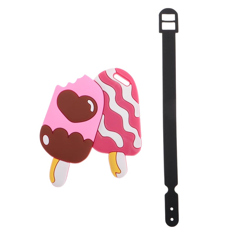 Cartoon Ice Cream Luggage Tag for Suitcases Travel Bags Identifier - Image 2