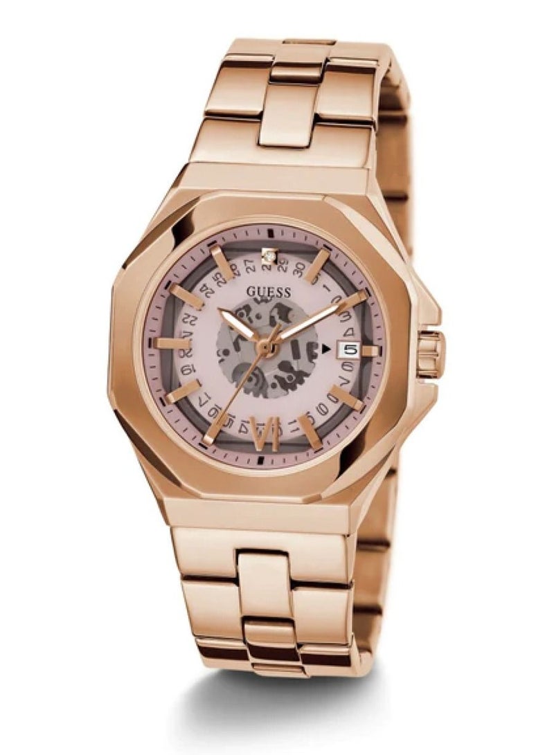 GUESS Women Empress Quartz Rose Gold Stainless Steel Watch GW0551L3 - 34mm - Image 5