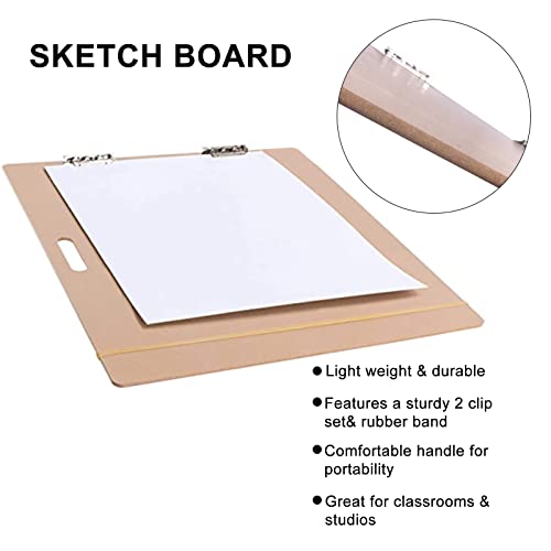 Vencer 18" x 24" Artist Sketch Tote Board,Drawing Board with Clips and Handle for Classroom,Studio or Field Use,VAB-002 - Image 2