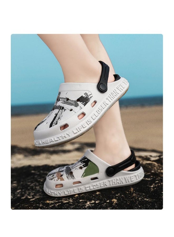 NIBEMINENT Kids Summer  Boys Girls Sandals Flat Heel Parent-child Beach No-Slip Slippers Children Garden Shoes  - Image 4