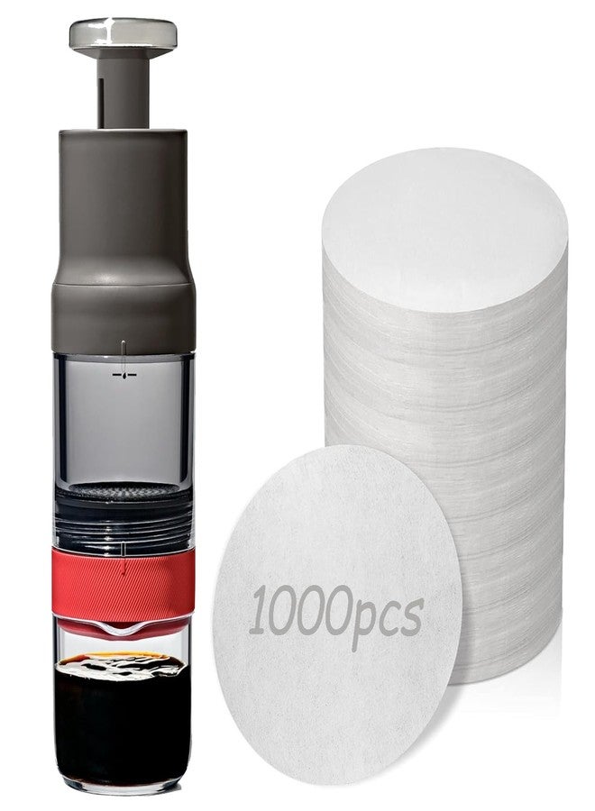 QHAND Coffee Filters Compatible with OXO Rapid Brewer Coffee Maker, 1000 Pcs Round Paper Filters for OXO Portable Manual Compact Travel Coffee Maker - Image 1